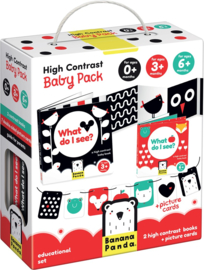 Banana Panda Hoog contrast baby pakket +0 +3m +6m
