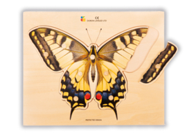 Houten puzzel, realistische vlinder