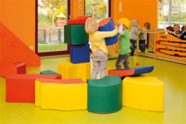 Softplay bouwstenen set 12-delig, meerdere kleuren mogelijk!