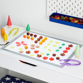 Tickit doorschijnende gekleurde bladeren en zaden, 120 stuks