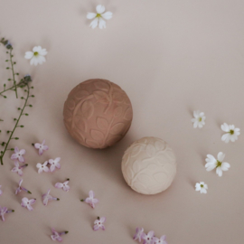 Sensorische ballen met bladmotief, aarde