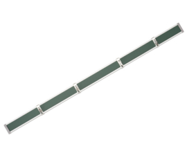 # Aluminium wandlijst magnetisch groen per meter