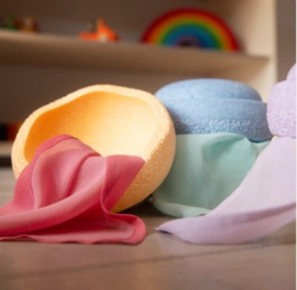 Playcycle speeldoeken pastel, 6-delige set, 30 cm