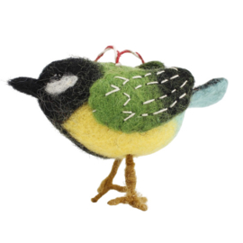 Set van 20 vilten tuinvogels  Fairtrade