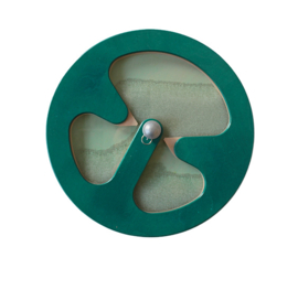 Mini wandspel speelrad blauw groen