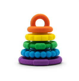 Sensorische - Regenboog - Stapeltoren - Bijtspeelgoed - Fel