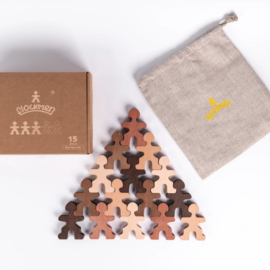 Flockmen - Skin - Tones - Huidskleuren - 15-delig - Montessori