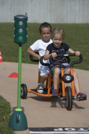 Pilot  orange tricycle 2 seats driewieler