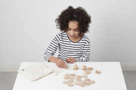Tickit houten schatten voel & combineer set, 36-delig