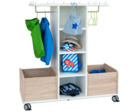 # EduCasa verrijdbare garderobe/verkleedmeubel Sara