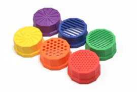 Sensorische zeefjes regenboog, set van 6