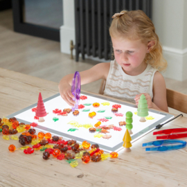Tickit doorschijnende gekleurde bladeren en zaden, 120 stuks