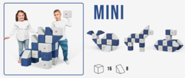 JollyHeap set Mini, 24 stuks magnetische blokken (2 vormen)