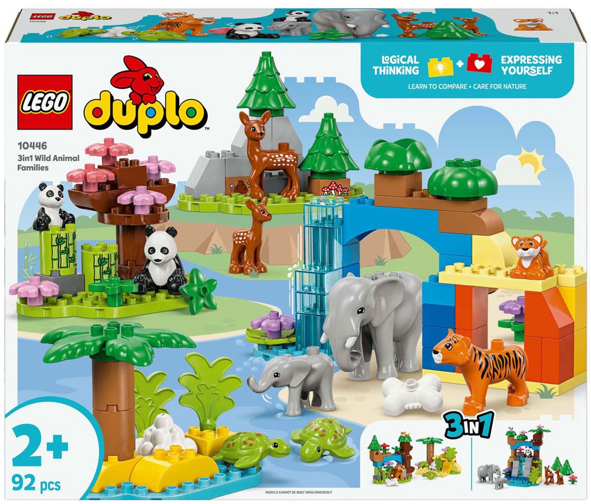 # Lego Duplo Stad 3-in-1 families van wilde dieren