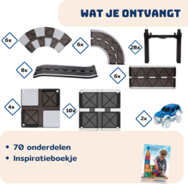 Coblo Racetrack Black 70-delig