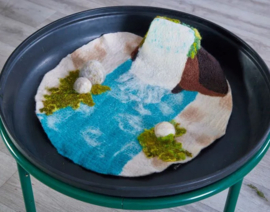 3D Vilten waterval mat