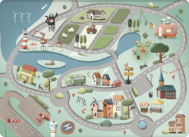 Fluweelzacht speeltapijt Roadtrip (130 x 180 cm)