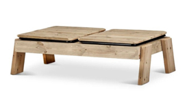 Lage zand water tafel met deksels