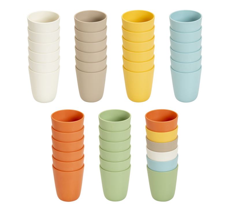 #Bioplastic - Bekers - Set - Van - 6 - Duurzaam