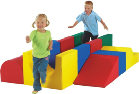 Softplay bouwstenen Labyrint 14-delig, meerdere kleuren mogelijk!