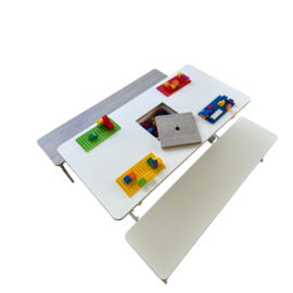 # Legotafel / Bouwtafel 120 x 60 cm, wit
