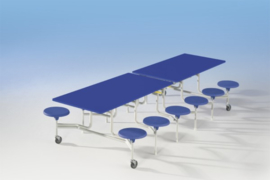 Spaceflex 16 zitplaatsen, melamine tafelblad, zithoogte 32 cm