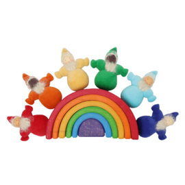 Grimms dwerg poppetjes regenboog