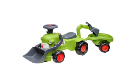 Falk Claas looptractor met shovel en lader
