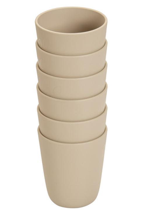 #Bioplastic - Bekers - Set - Van - 6 - Duurzaam