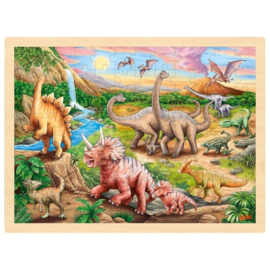 Puzzel dinosaurussen, 96-delig
