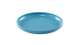 # Melamine borden plat blauw, set van 6