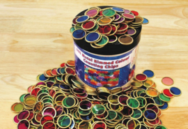 Magnetische gekleurde schijven, 500 stuks
