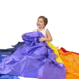 Tickit zijde doeken in regenboog kleuren, set van 7