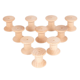 Tickit natuurlijke houten klossen, set van 10