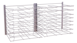 Droogrek wandmodel, 2-delig