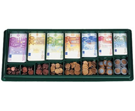 Euro biljetten en munten