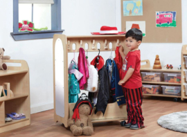 Mini mobiele verkleedkoffer/verkleedmeubel