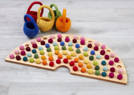 Houten sorteerbord/regenboogmaker