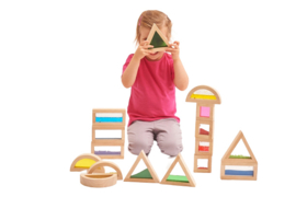 Gevulde geometrische blokken  / sensory blocks