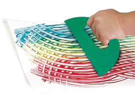 Kleine verfkrassers, set van 4
