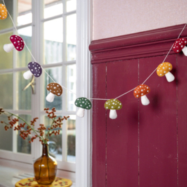 Vilten slinger Paddenstoel Indian Summer Fairtrade