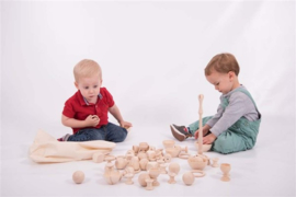 Tickit loose parts naturel set 63-delig