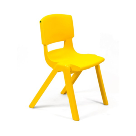 # Stapelbare kunststof stoel Postura+
