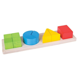 Houten vormen puzzelbord