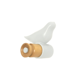 Kapstokje vogel wit