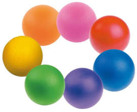 Set van 7 softballen, vrolijke kleuren