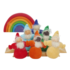 Grimms dwerg poppetjes regenboog