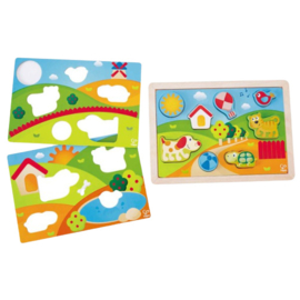Puzzel Sunny Valley, 3-in-1