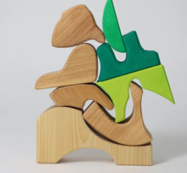 Grimms Eekhoorn-Puzzel-Bouwspel Groentinten