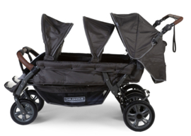 # Sixseater, 6-persoons kinderwagen incl. regenhoes, beschermhoes en automatisch remsysteem